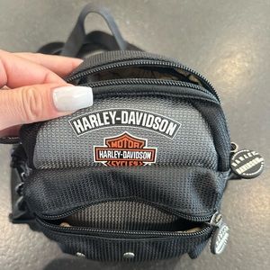 Harley-Davidson Mini Backpack Belt Crossbody Bag, Sturgis Map Lining